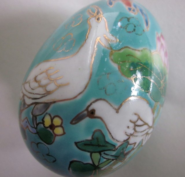 Ręcznie Malowane  duże Jajo porcelanowe kolekcjonerskie oryginalne dekoracyjne  niespotykane