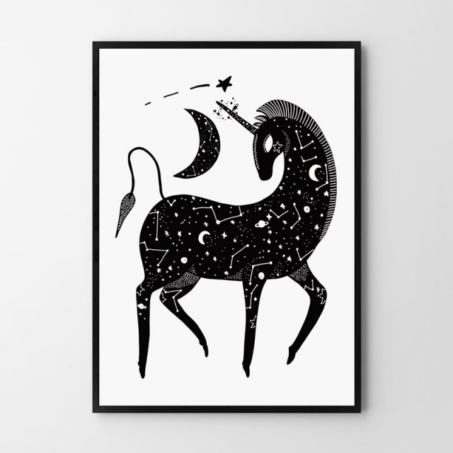 Plakat dla dzieci Jednorożec A3 29,7x42cm