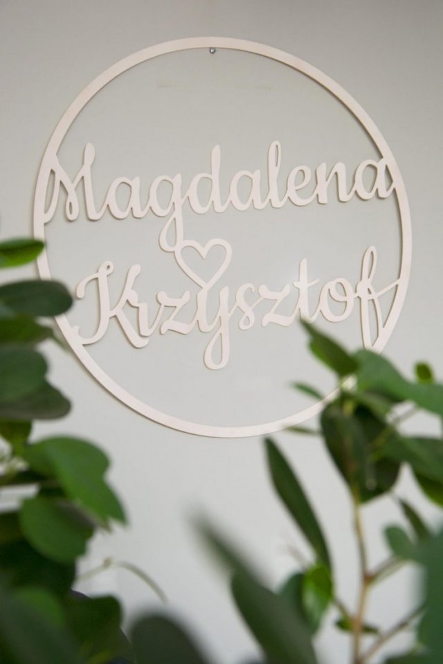 Koło weselne drewniane, dowolna personalizacja w cenie