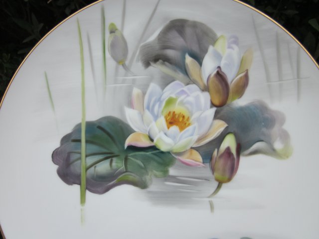 noritake nippon toki kaisha   - S.Kimura - duży 27 cm porcelanowy talerz ręcznie malowany autorski unikatowy