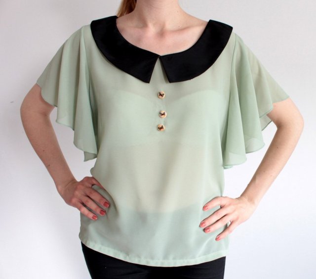 Subtelna bluzka vintage Angeltye