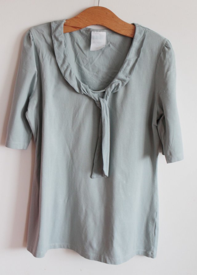 PLUS SIZE BLUZKA CIEMNA MIĘTA