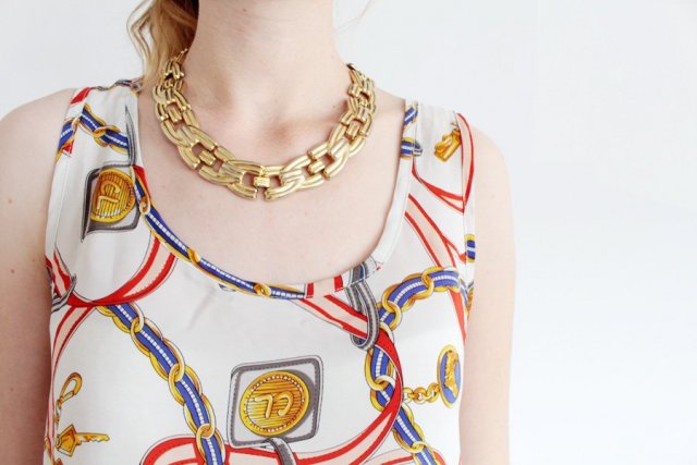 BLUZKA HERMES STYLE PRINTY