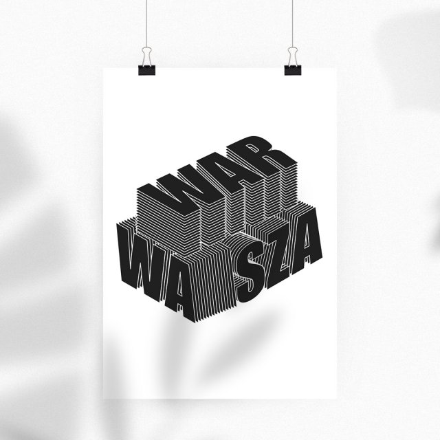 WAR SZA WA  – PLAKAT (30X40)