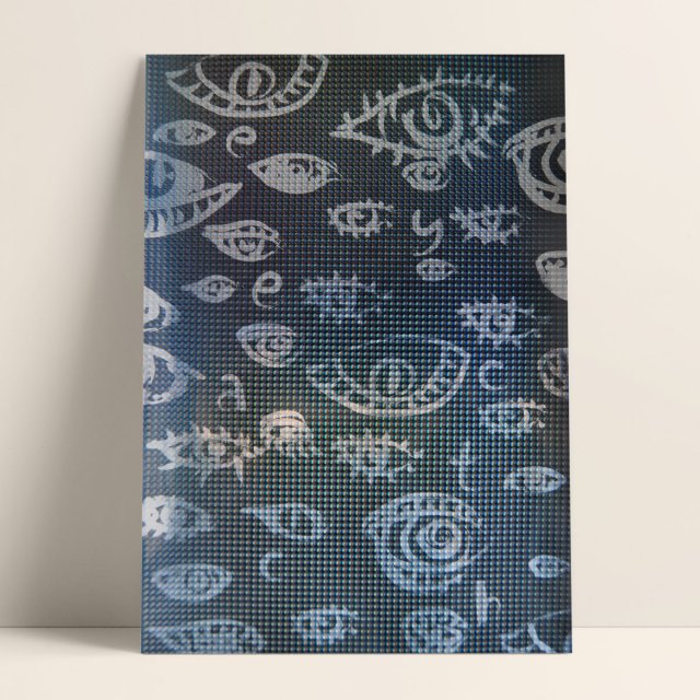 OCZY - PLAKAT HOLOGRAFICZNY (21X30CM)