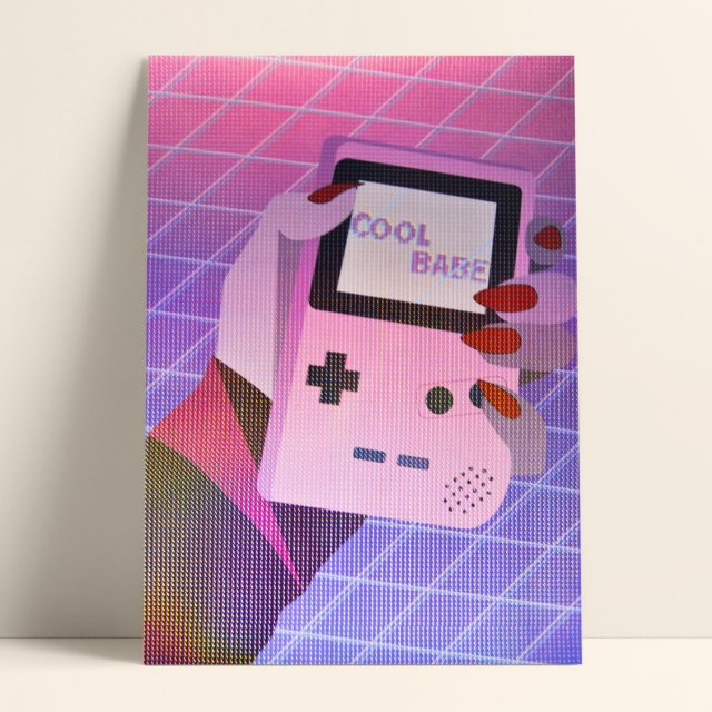 GAME BOY - HOLOGRAFICZNY PLAKAT (30x40)