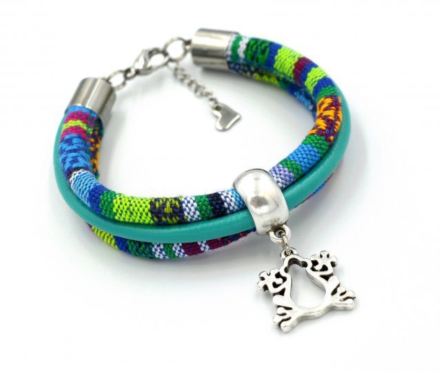 BRANSOLETKA BOHO FROG AZTEQ