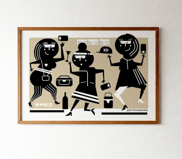 Plakat  "Tancerki" 70x50 cm