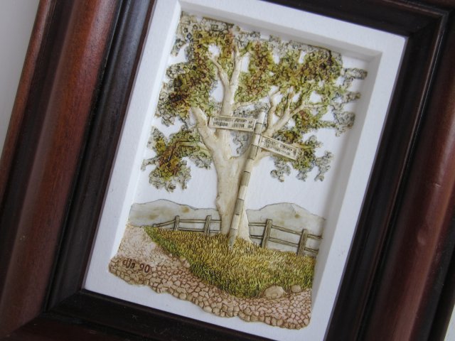 Miniatura - Sketches by DAVID J. SIMPSON 1990 -SYCAMORE JUNICTION  - FOWBERRY FINE ART