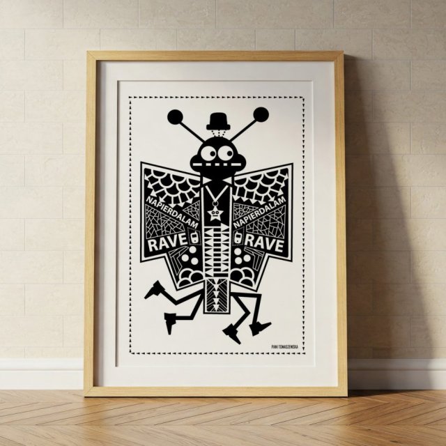 Plakat " Motyl " 40x50 cm