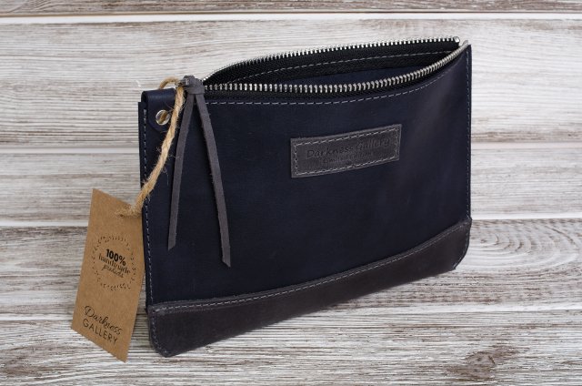 Kosmetyczka skórzana damska organizer handmade, personalizacja