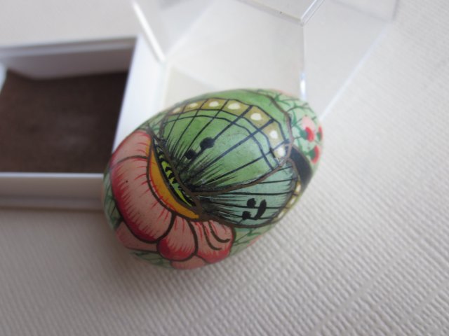 Miniatura unikatowe Ręcznie Malowane  Jajo - kolekcjonerskie oryginalne dekoracyjne  niespotykane