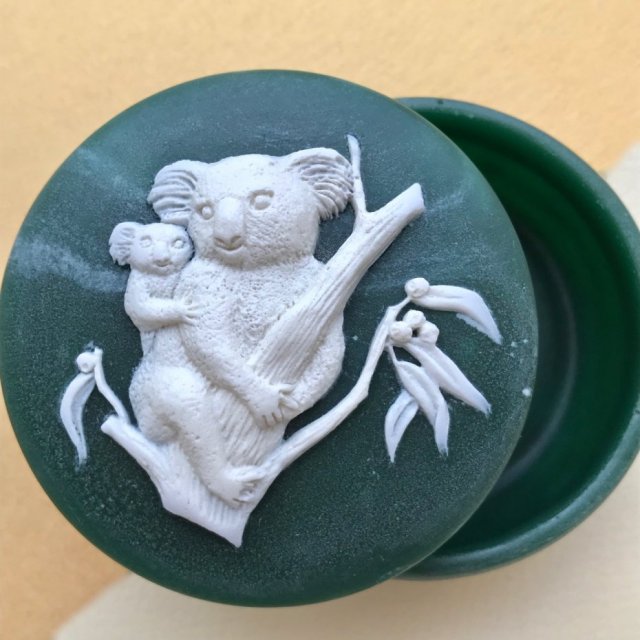 Vintage Genuine Marle Stone Handcrafted ❀ڿڰۣ❀ Koala - Puzdro
