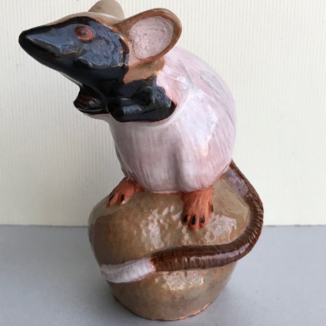Mysz z rodowodem ❀ڿڰۣ❀ Autorska francuska figurka - Ręczna praca