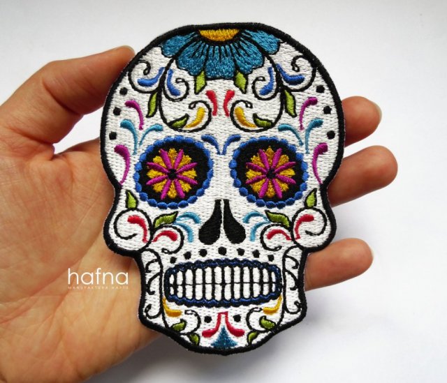 Naszywka Sugarskull