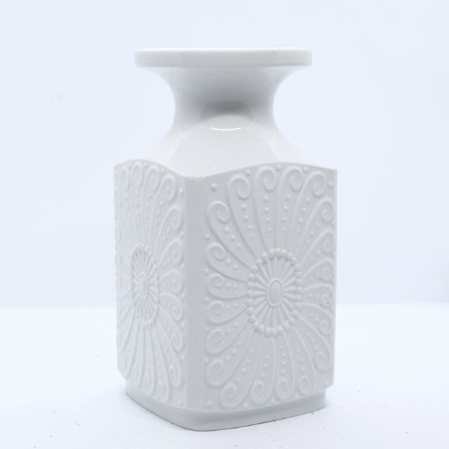Biały wazon ceramiczny, Kerafina Royal Porzellan Bavaria KPM, Niemcy, lata 70.