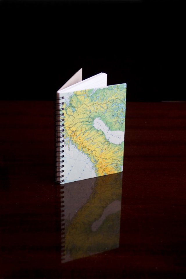 Mapowy notes notatnik - Skandynawia