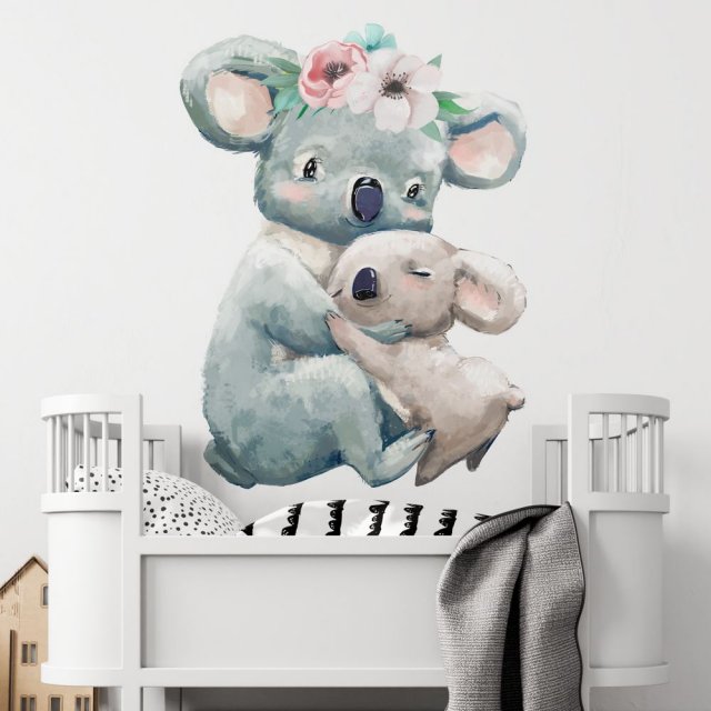 KOALA Z MAMĄ NAKLEJKA NA ŚCIANĘ DLA DZIECI