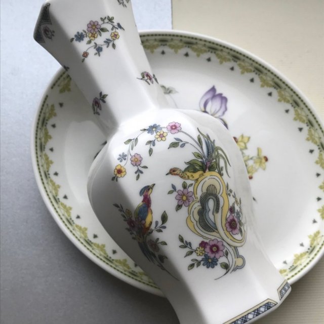 COALPORT  ❀ڿڰۣ❀ Paradise - Rajskie ptaki i girlandy kwiatowe - Poszukiwana porcelana - Wazon