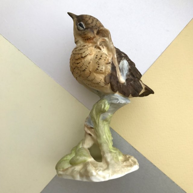 ROYAL WORCESTER 1977 ❀ڿڰۣ❀ Fledgling Robin - Jakościowa porcelana