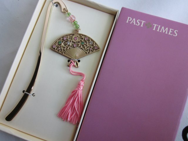 Past Times FAN BOOKMARK SYMBOL OF LOVE AND BEAUTY NOŻYK I ZAKŁADKA W TYPIE ORIENTALNYM NOWA OPAKOWANIE FIRMOWE