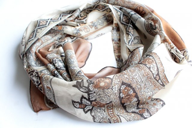 SZAL vintage zwiewny paisley