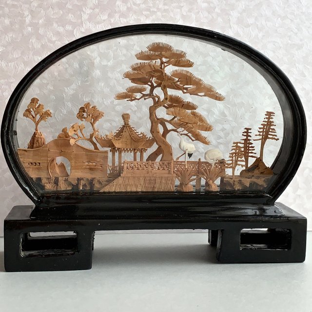 Unikat!  Vintage Chinese Microworld ❀ڿڰۣ❀ Laka ❀ڿڰۣ❀ Misterna ręczna praca