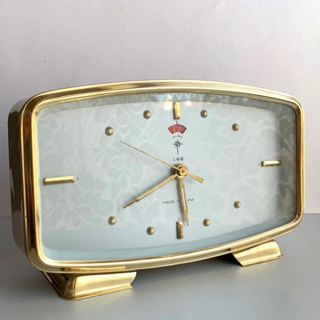 Vintage Design Manufacturer Polaris  ❀ڿڰۣ❀ Art Deco  ❀ڿڰۣ❀ Klasyczny zegar z budzikiem