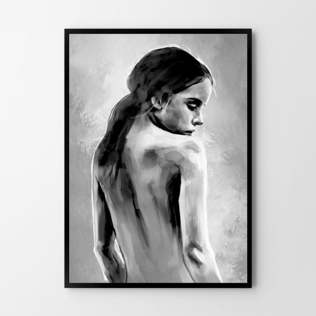 Duży Plakat obraz kobieta abstrakcja portret 70x100