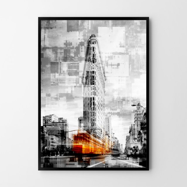 Plakat Nowy Jork New York abstrakcja 40x50 cm