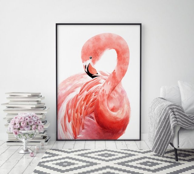 Plakat Flaming 30x40 cm