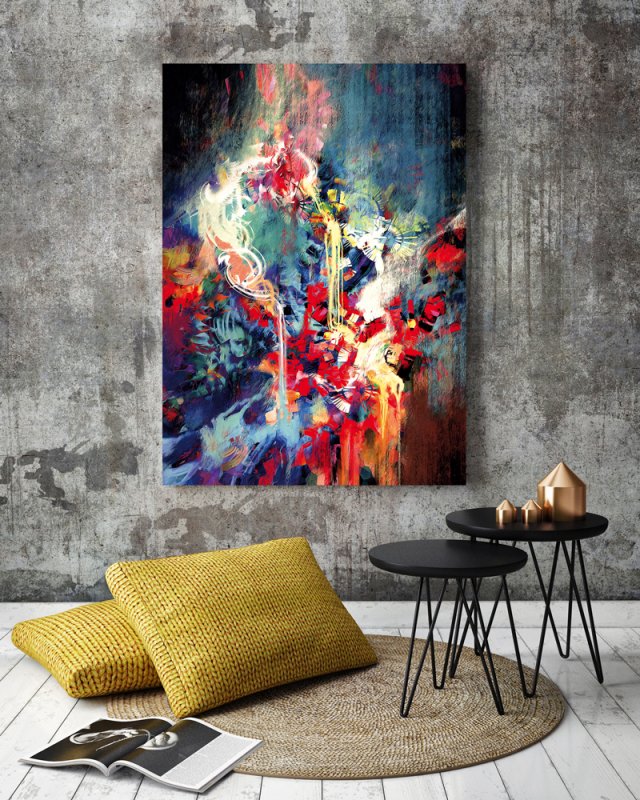 OBRAZ NA PŁÓTNIE ABSTRAKCJA 70x100 cm B1