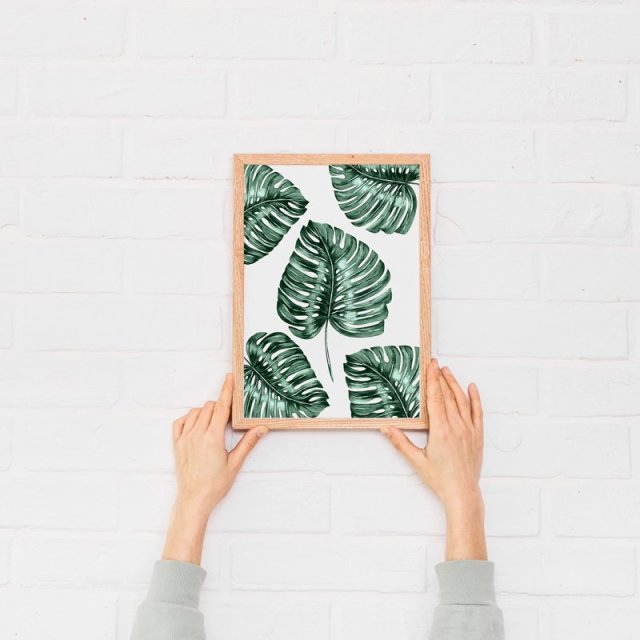 Monstera plakaty obrazy botaniczne 30x40 cm