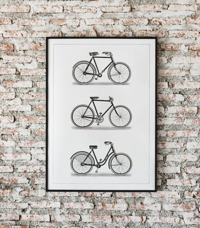 Plakat kolarzówka rower rowery Vintage 70x100 cm