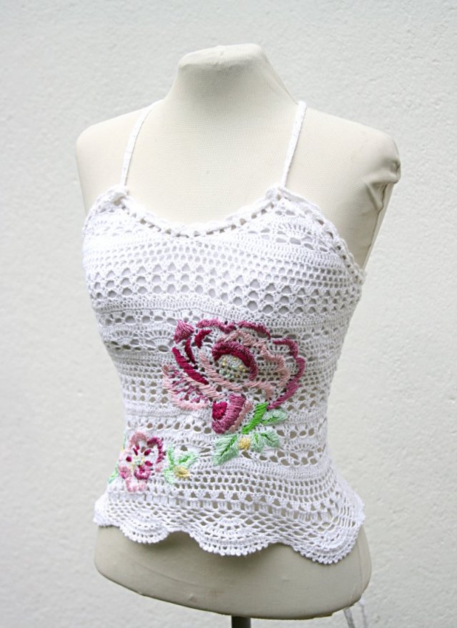 BOHO TOP BLUZKA HANDMADE
