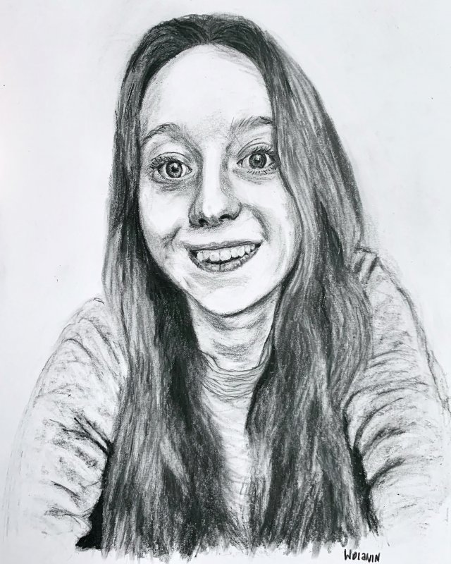 Zamów duży portret A4 malowany ze zdjęcia