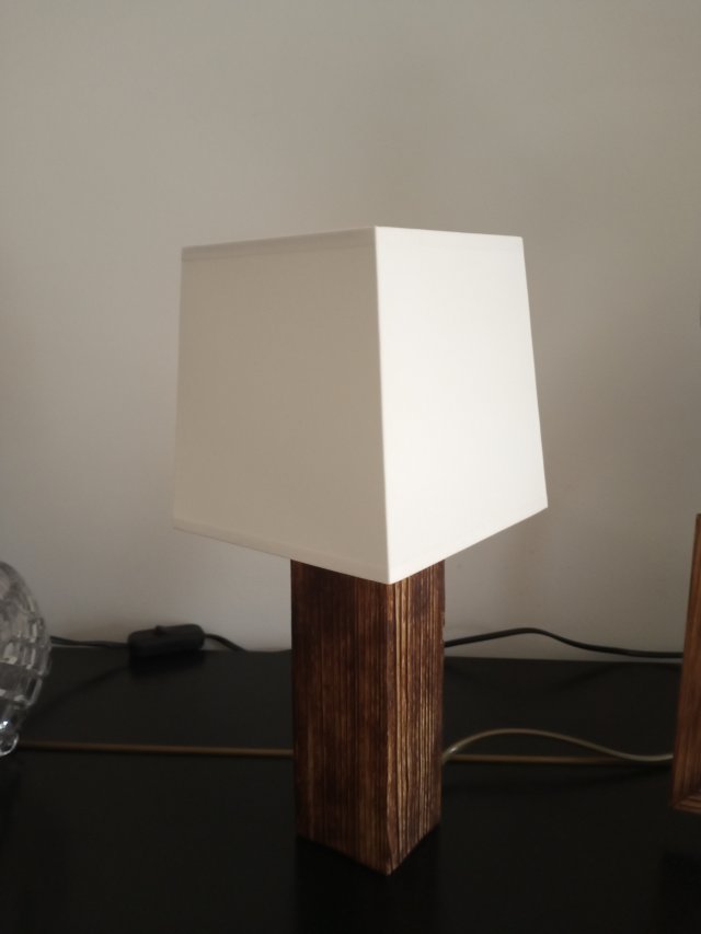 Lampa drewniana