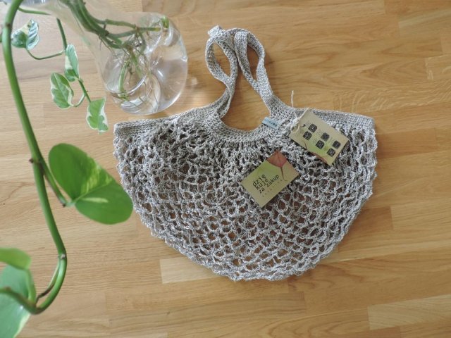 Ekologiczna solidna dość duża bardzo rozciągliwa torba/siatka (shopperka) na zakupy codzienne i nie tylko ;)