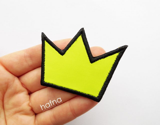 Naszywka Odblaskowa NEON YELLOW - Crown