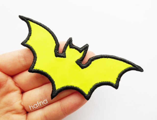 Naszywka Odblaskowa NEON YELLOW - Bat