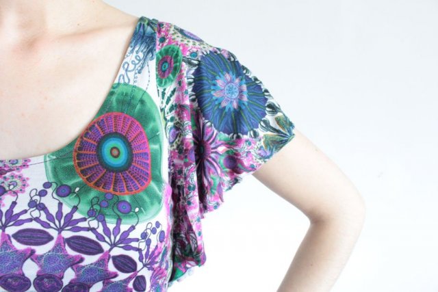 BLUZKA VINTAGE DESIGUAL printy