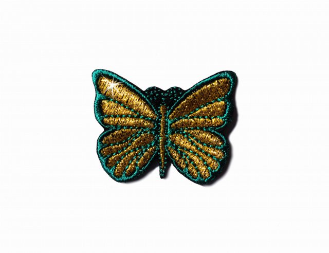 Naszywka Gold Butterfly in Emerald