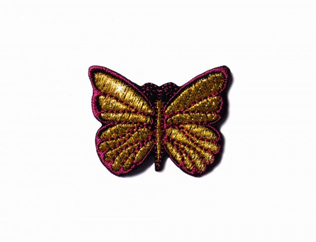 Naszywka Gold Butterfly in Ruby