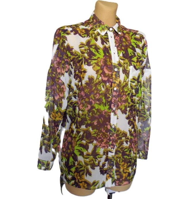 bluzka -koszula, kwiaty,Topshop