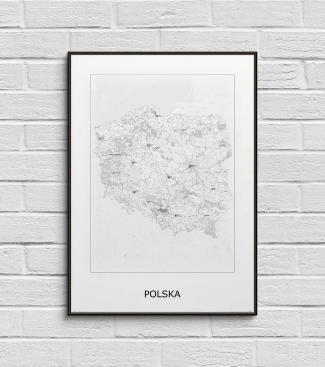 Mapa Polski 50x70