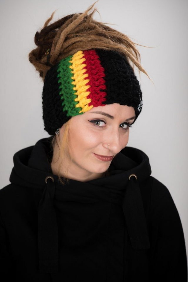 Opaska DreadLove Rasta Easy-on  01 - CZARNA