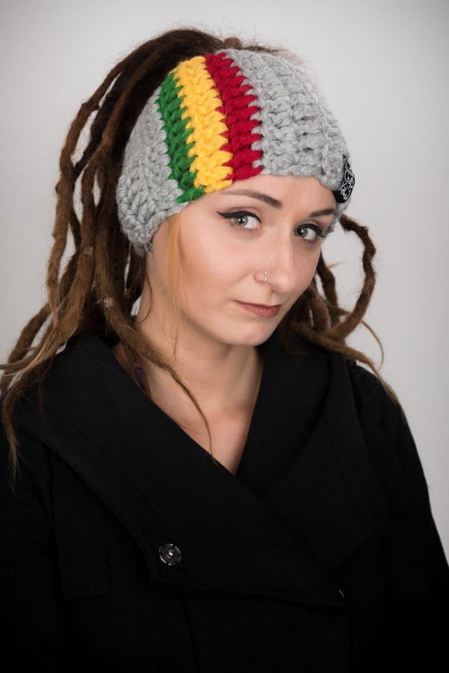 Opaska DreadLove Rasta Easy-on  04 - JASNA SZARA