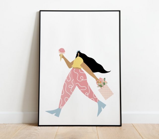 Lody plakat A3