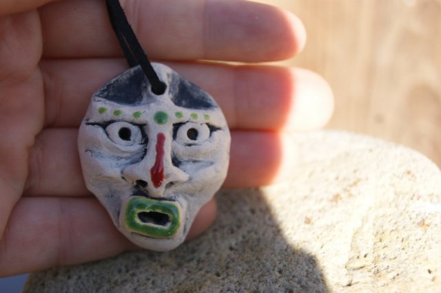 Wisior amulet - twarz szamana