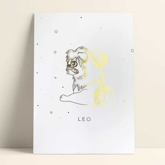 LEO - ZŁOTY PLAKAT (21x30)